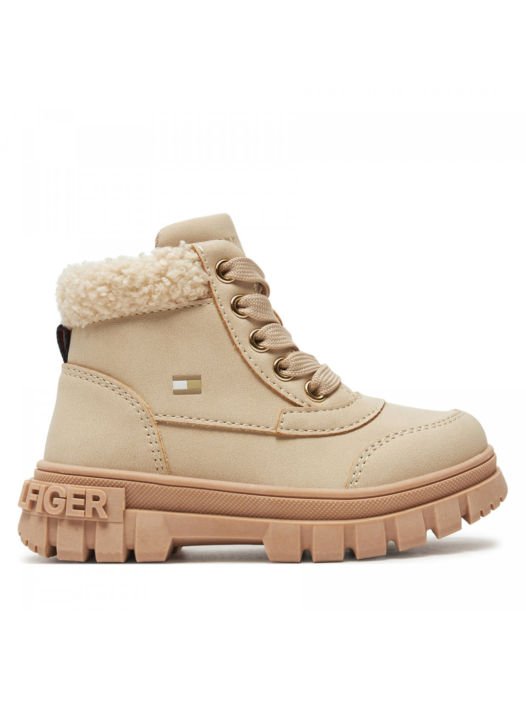 Turistická obuv Tommy Hilfiger Lace-Up Bootie T1A5-33597-1628 M Béžová